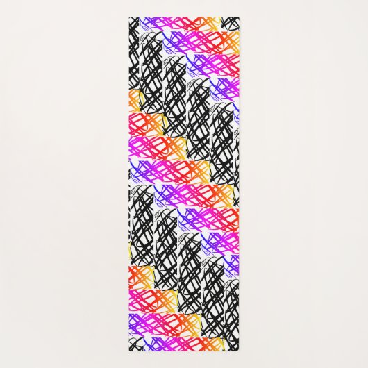 Tapis De Yoga Simple Scribble | Os à hareng | (Dos)