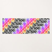 Tapis De Yoga Simple Scribble | Os à hareng | (Devant (Horizontal))