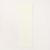 Tapis De Yoga Simple Stylish Ivory Script Typography Custom Name (Dos)