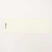 Tapis De Yoga Simple Stylish Ivory Script Typography Custom Name (Devant (Horizontal))