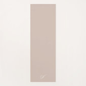 Tapis De Yoga Simple Taupe Neutre Minimaliste Exercice (Devant)