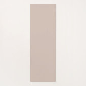 Tapis De Yoga Simple Taupe Neutre Minimaliste Exercice (Dos)