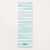 Tapis De Yoga Simples Bleu Clair Joli Personnalisé (Devant)