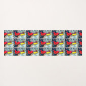 Tapis De Yoga Sirène blonde avec queue rouge Thunder_Cove (Dos (Horizontal))