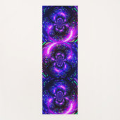 Tapis De Yoga Sirène spirale noire Trippy violet (Devant)