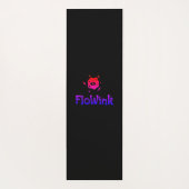 Tapis De Yoga Sirène spirale noire Trippy violet (Dos)