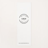 Tapis De Yoga Site Web du logo commercial blanc minimal personna (Devant)