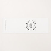 Tapis De Yoga Site Web du logo commercial blanc minimal personna (Devant (Horizontal))