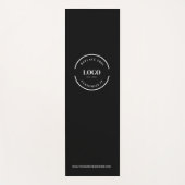 Tapis De Yoga Site Web du logo noir personnalisé minimal blanc d (Devant)