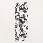 Tapis De Yoga Skeleton Skull Art Pattern (Devant)