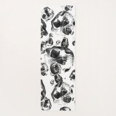 Tapis De Yoga Skeleton Skull Art Pattern (Dos)