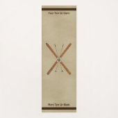 Tapis De Yoga Skis De Fond Et Polonais (Devant)