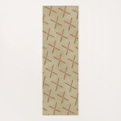 Tapis De Yoga Skis De Fond Et Polonais (Dos)