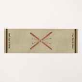 Tapis De Yoga Skis De Fond Et Polonais (Devant (Horizontal))