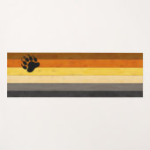 Tapis De Yoga SlipperyJoe's Bear Pride drapeau de la texture du  (Devant (Horizontal))