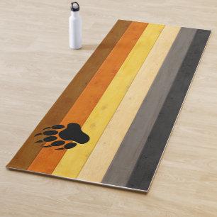 Tapis De Yoga SlipperyJoe's Bear Pride drapeau de la texture du 