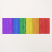 Tapis De Yoga SlipperyJoe's orgueil drapeau en bois horizontal a (Dos (Horizontal))