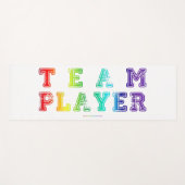 Tapis De Yoga SlipperyJoe's Team Player mots gradient rainbow c (Devant (Horizontal))