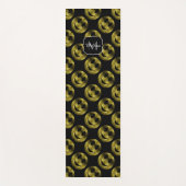 Tapis De Yoga Smileys Sparkly Yellow Gold scintille Monogramme (Devant)