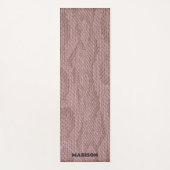 Tapis De Yoga Snakeskin rose (Devant)