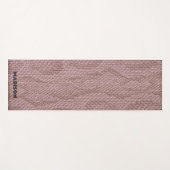Tapis De Yoga Snakeskin rose (Devant (Horizontal))