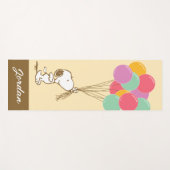 Tapis De Yoga Snoopy et ballons (Devant (Horizontal))