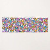 Tapis De Yoga Snoopy & Motif de fleurs de bois (Devant (Horizontal))