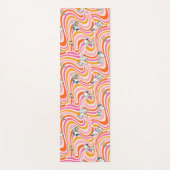 Tapis De Yoga Snoopy & Woodstock Super Vibes Motif orange (Devant)