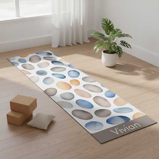 Tapis De Yoga Soft Pebble Pattern Design