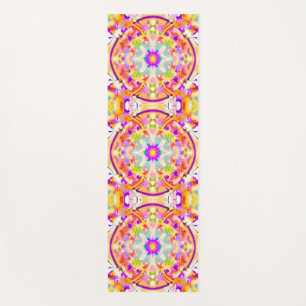 Tapis De Yoga Soft Spring Pastels Tie Dye Motif