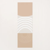 Tapis De Yoga Solde d'arche solaire beige chaud #2 (Dos)
