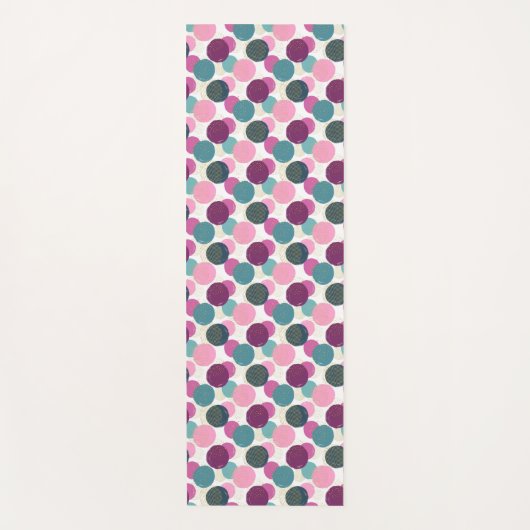 Tapis De Yoga Solde Joyeux : Polka Dot (Devant)