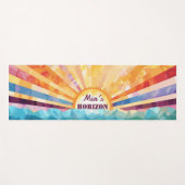 Tapis De Yoga Soleil Et Horizon Mer Yoga Mat (Devant (Horizontal))