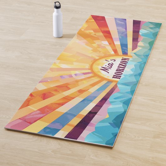 Tapis De Yoga Soleil Et Horizon Mer Yoga Mat (En situation)