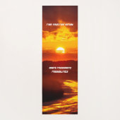 Tapis De Yoga Soleil inspirant (Dos)