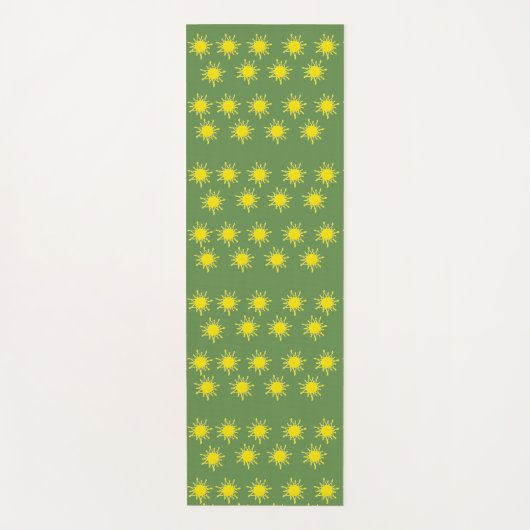 Tapis de Yoga Soleil Jaune (Devant)
