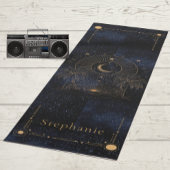 Tapis De Yoga Soleil Levant Céleste Monogramme Palms Parties sci
