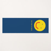Tapis De Yoga Soleil souriant visage heureux (Devant (Horizontal))