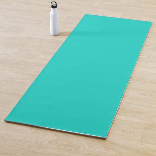 Tapis De Yoga Solide clair turquoise (En situation)