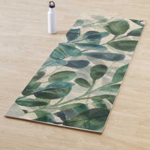 Tapis De Yoga Sophistication verdoyante - Feuilles tropicaux