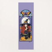 Tapis De Yoga Sorcière Art Nouveau violet (Devant)