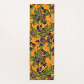 Tapis De Yoga Souris et mûres sur jaune (Dos)