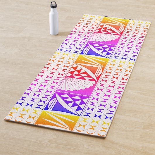 Tapis De Yoga Southwest Native Sunrise in Rainbow (En situation)
