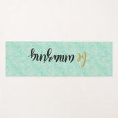 Tapis De Yoga Soyez Extraordinaire Devis Bleu (Devant (Horizontal))