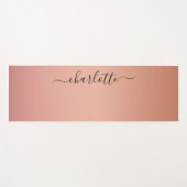 Tapis De Yoga Spécifique au client, rosegold (Imiter) (Devant (Horizontal))