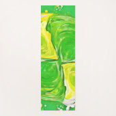 Tapis De Yoga Spiral Vert Citron (Devant)
