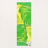 Tapis De Yoga Spiral Vert Citron (Dos)