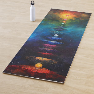 Tapis de Yoga Spirituel Alignement des 7 Chakras C
