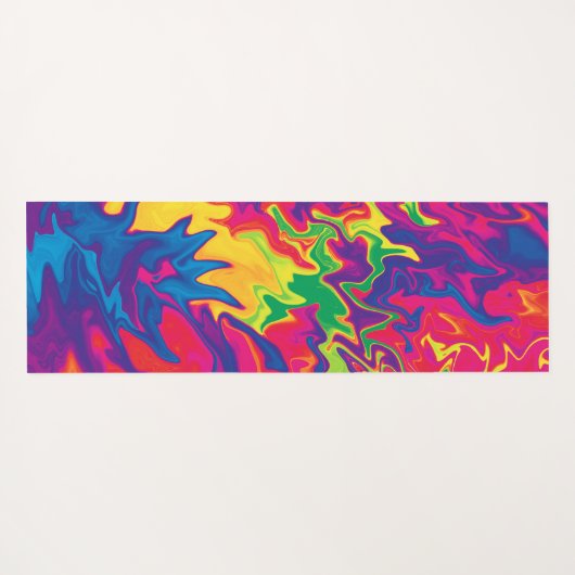 Tapis De Yoga Splashing psychédélique...... (Dos (Horizontal))