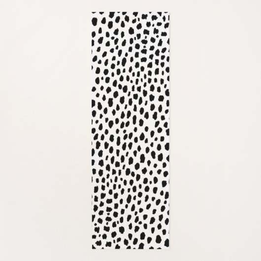 Tapis De Yoga Spots dalmatiens (noir/blanc) (Devant)